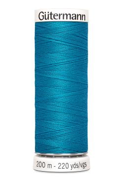 Fil tout coudre 200 m polyester, bleu 761
