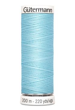 Fil tout coudre 200 m polyester, bleu clair 195