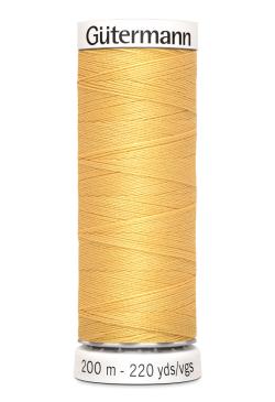 Fil tout coudre 200 m polyester, jaune 415
