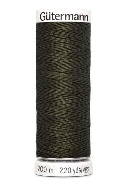 Fil tout coudre 200 m polyester, kaki 531