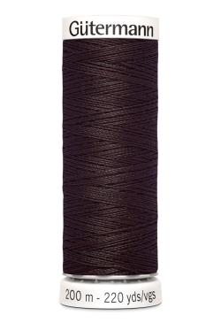 Fil tout coudre 200 m polyester, marron 023