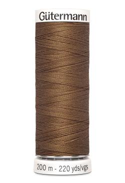 Fil tout coudre 200 m polyester, marron 124