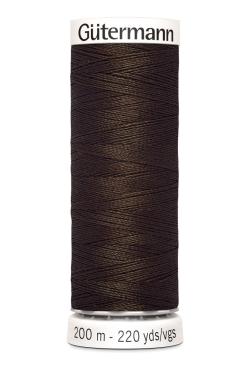 Fil tout coudre 200 m polyester, marron 406
