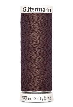 Fil tout coudre 200 m polyester, marron 446