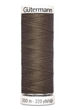Fil tout coudre 200 m polyester, marron 467