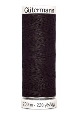 Fil tout coudre 200 m polyester, marron 682
