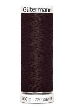 Fil tout coudre 200 m polyester, marron 696