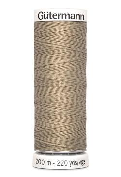 Fil tout coudre 200 m polyester, marron clair 464