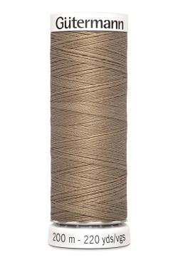 Fil tout coudre 200 m polyester, marron clair 868