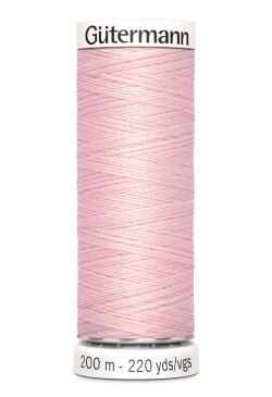 Fil tout coudre 200 m polyester, rose clair 659