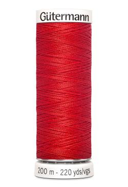 Fil tout coudre 200 m polyester, rouge 364