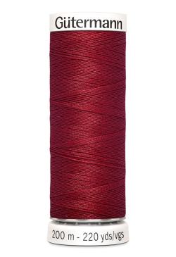 Fil tout coudre 200 m polyester, rouge 367