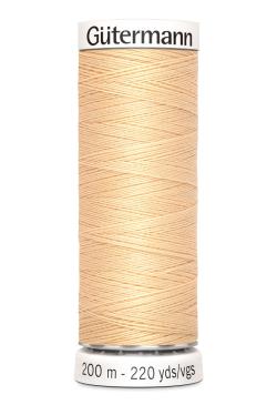 Fil tout coudre 200 m polyester, vanille 006