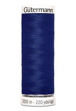 Fil tout coudre 200 m polyester, bleu roy 232