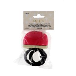 Bracelet porte épingles ajustable, fuchsia