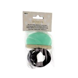 Bracelet porte épingles ajustable, vert d'eau