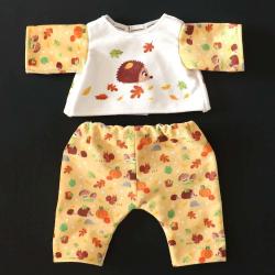 Kit tenue orange à coudre poupon