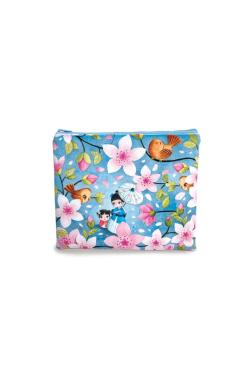 Kit pochette à zip - Fleurs de cerisier