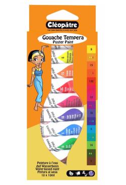 Blister de 10 tubes de gouache de 10 ml - Bergère de France