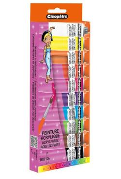Blister de 10 tubes d'acrylique de 10 ml - Bergère de France