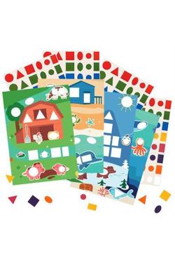 Ateliers gommettes baby 4 planches animaux + 192 gommettes - Bergère de France
