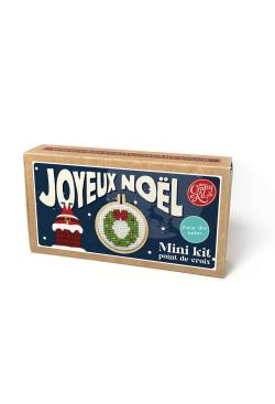 Mini kit au point de croix Joyeux Noël - Bergère de France