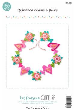 Kit guirlande et fleurs à coudre - Bergère de France