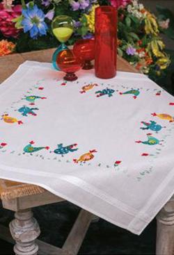 Kit nappe poulets colorés - Bergère de France