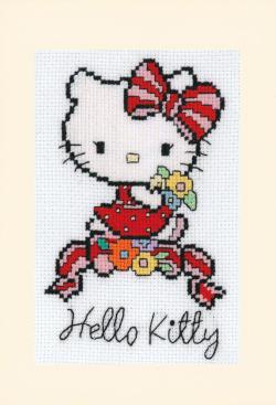 Lot de 3 cartes à broder Hello Kitty