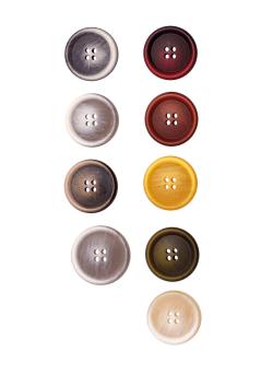 Lot de 6 boutons Ø 25 mm Kaki - Bergère de France