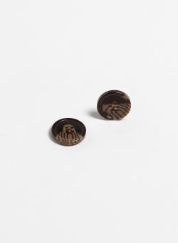 Lot de 6 boutons en capsule de café recyclées Ø20 mm marron - Bergère de France