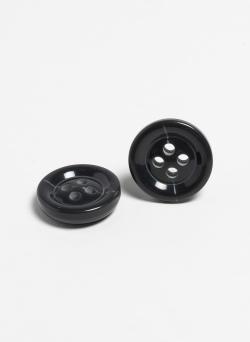 Lot de 5 gros boutons en bio résine Ø 34 mm anthracite - Bergère de France