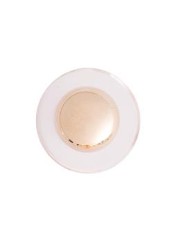 Lot de 6 boutons à queue transparent or Ø 18 mm - Bergère de France