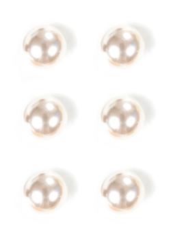 Lot de 6 boutons boule irisé écru Ø 10 mm - Bergère de France
