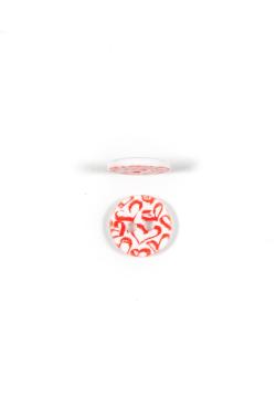 Lot de 6 boutons cœurs rouge Ø 12 mm - Bergère de France