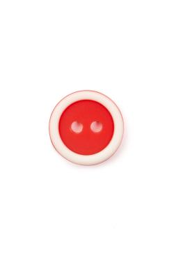 Lot de 6 boutons bicolore Ø13mm rouge - Bergère de France