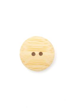 Lot de 6 boutons en bambou Ø15mm naturel - Bergère de France