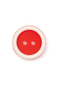 Lot de 6 boutons bicolore Ø18mm rouge - Bergère de France