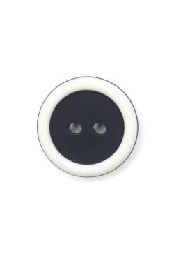 Lot de 6 boutons bicolore Ø18mm marine - Bergère de France