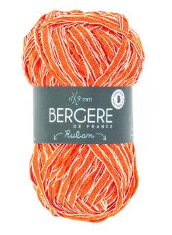 Fil à tricoter - RUBAN ORANGE - Bergère de France