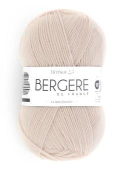 Fil à tricoter - MÉRINOS 2.5 POUDRÉ BÉBÉ - Bergère de France