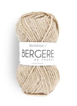 Fil à tricoter - BARISIENNE 7 SABLE BLANC - Bergère de France
