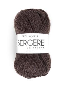 Fil à tricoter - 100 % RECYCLÉ 4 NOYER - Bergère de France