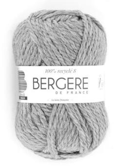 Fil à tricoter - 100 % RECYCLÉ 8 ACIER - Bergère de France