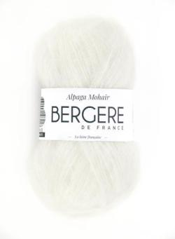 Fil à tricoter - ALPAGA MOHAIR ECRU - Bergère de France
