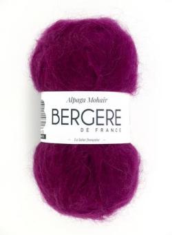 Fil à tricoter - ALPAGA MOHAIR MAGENTA - Bergère de France