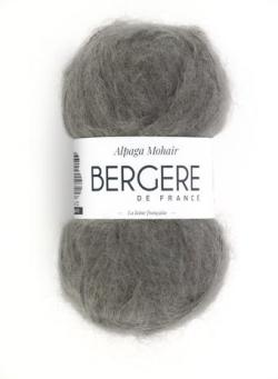 Fil à tricoter - ALPAGA MOHAIR TAUPE - Bergère de France