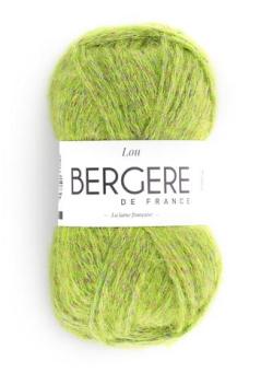 Fil à tricoter - LOU VERT TWEED - Bergère de France