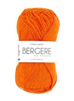 Fil à tricoter - COTON SATINE CAPUCINE - Bergère de France