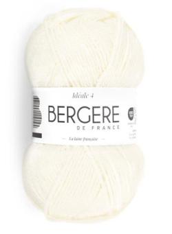 Fil à tricoter - IDEALE 4 ECRU - Bergère de France